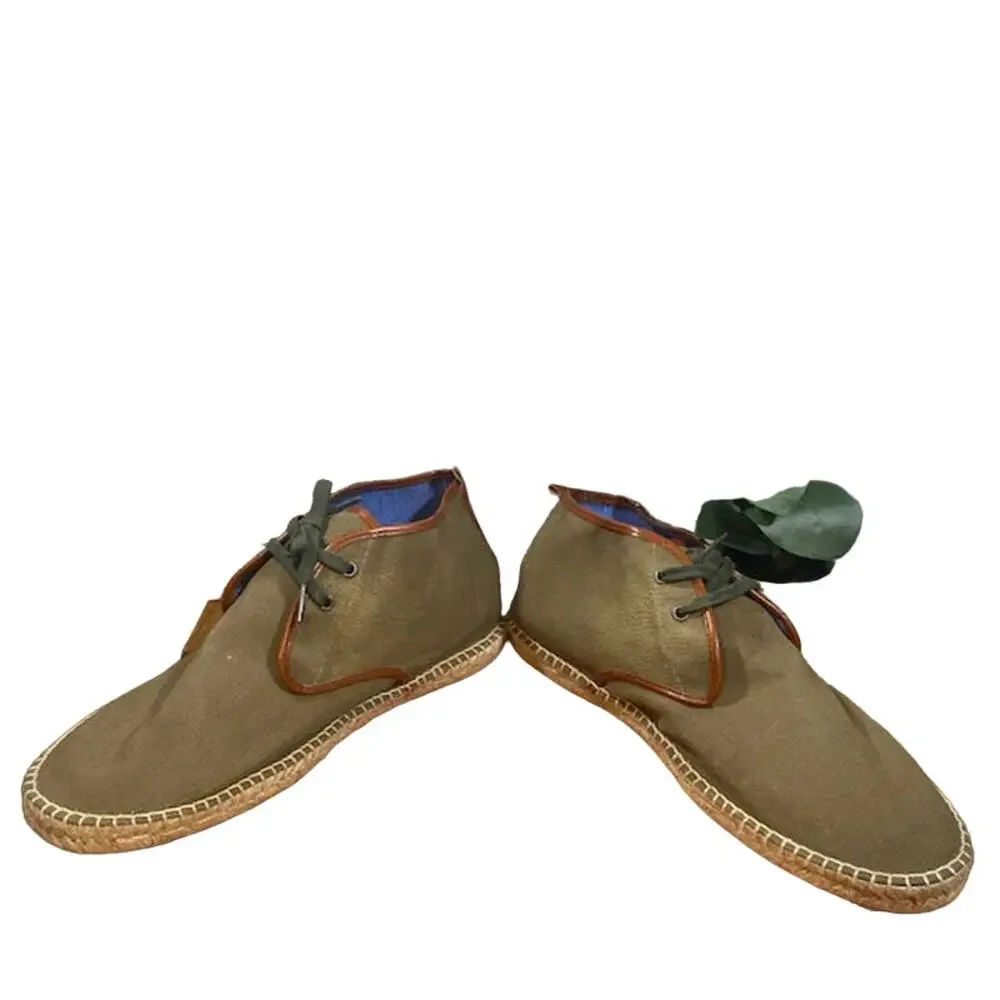 Vogas Sendas Men’s Olive Chukka Desert Lace Up Casual Boots Size 46